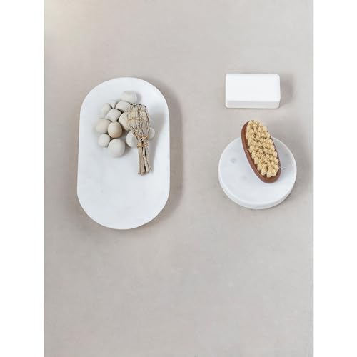 Marble Soap Dish - color: White