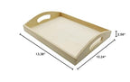 Make Market 13" Wooden Tray, 6 Pack