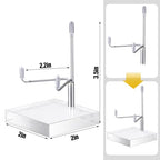 Suzile 4 Pcs Adjustable Metal Arm Display Stand Easel with Acrylic Base Rock Display Easel Holder Acrylic Crystal Clear Plate Stand for Geodes Mineral Agate (Silver, 2 x 2 x 3 Inch) - color: Silver, size: 2 x 2 x 3 Inch