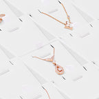 White PU Leather Jewelry Display Tray 24 Grids Pendant Earrings Necklace Organizer Display Showcase Jewelry Storage Tray - size: 24 Grid with insert