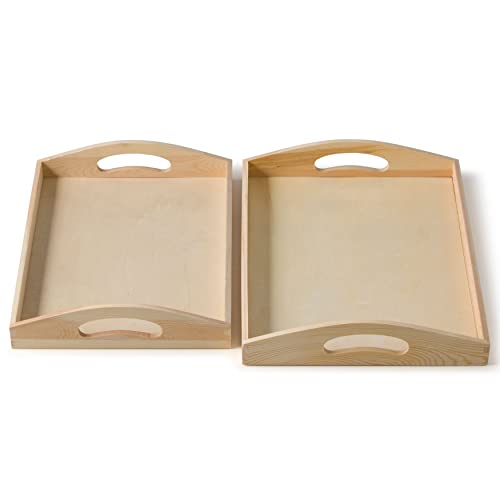 Make Market 13" Wooden Tray, 6 Pack