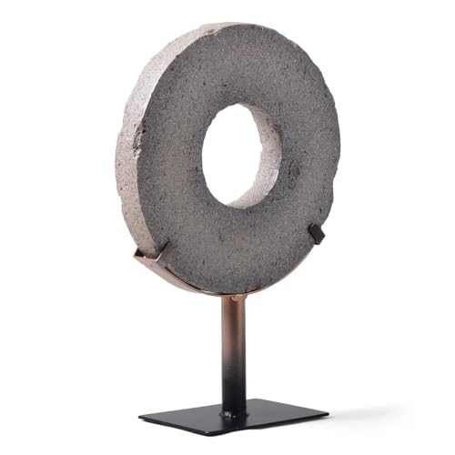 HAUCOZE Modern Sculpture Decor Abstract Statue Figurine Screen Art Table Centerpiece Gift for Living Room Office Polyresin 13.8 inch - size: 9.8x13.8inch