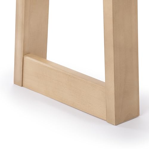 Plank+Beam Solid Wood Console Table, 46 Inch, Sofa Table, Narrow Entryway Table for Hallway, Behind The Couch, Living Room, Foyer, Easy Assembly, Blonde - color: Blonde, size: 46" Console Table