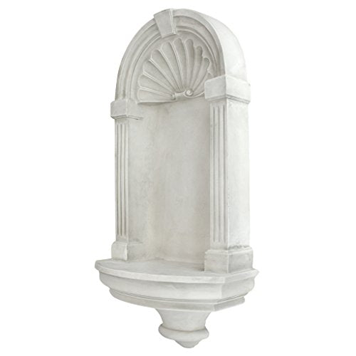 Design Toscano Classical European Style Wall Niche Display Shelf, Medium, 21 Inches Tall, Cast Stone Resin, Antique Stone - size: Medium, 21 Inch