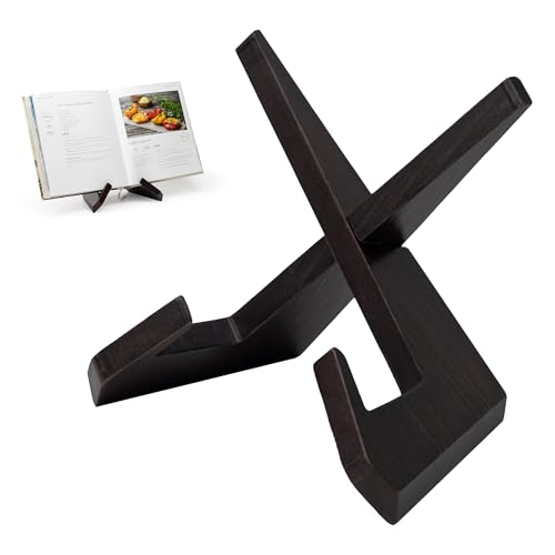 Yuoyar Wooden Cookbook Stand for Kitchen Counter - Detachable Recipe Book Holder - Kitchen Decor and Accessories