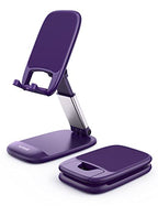 Lamicall Purple Phone Holder for Desk - Dark Purple Cellphone Stand Desk Accessories Desktop Office Must Have, Gifts for iPhone 17 16 15 14 13 Pro Max Mini, 12 11 XR X 8 7 6 Plus SE, 4-8'' Smartphone - color: Dark Purple