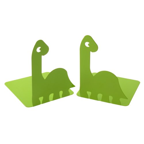 Artkingdome Dinosaur Bookends, Room Ends Books, Holder Racks Stand, Desk School Liberary Book End, Toddler Bookends Decorative 1Pair Green - color: Green
