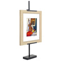 Americanflat 18" Adjustable Tabletop Easel Stand for Picture Frames up to 10x8 - Ideal Picture Frame Stand to Display Art, Signs, or Photos - Use Easel Stands for Home or Events - Black - size: 18 inch, style: Tabletop Frame Stand
