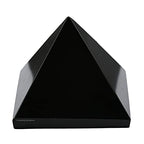 Amazing Gemstone Black Agate Pyramid Crystal Healing Stones - 2" Great Pyramid Figurine of Natural Stone Pyramid for Meditation, Reiki, Chakra Balancing and Crystal Pyramids Grid - color: Black Agate