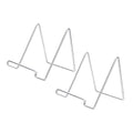 Alipis 2pcs Metal Display Stand for Photo Frames Magazines Home Decor Modern Minimalist Tabletop Ornament Metal Craftsmanship for Office Living Room Display