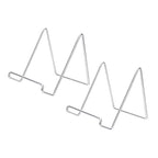 Alipis 2pcs Metal Display Stand for Photo Frames Magazines Home Decor Modern Minimalist Tabletop Ornament Metal Craftsmanship for Office Living Room Display