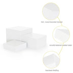 Metal Display Stands for Buffet Table - Black & White Cake Risers, Cupcake Stand for Wedding, Party, Catering Supplies, Elegant Food Risers for Display - color: White