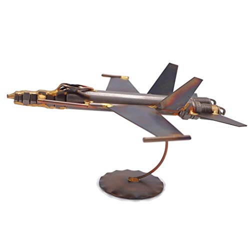 FA 18 Hornet Collectible Handmade Metal Art Figurine, Desk Accessories, Trophy, Boss Gift, Home Office Décor, Aircraft - style: FA 18 Hornet