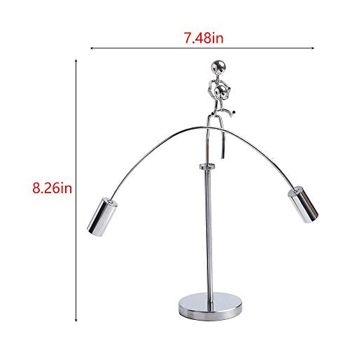 Sunnytech Weight Lifting Stainless Physics BalanceTumbler Kinetic Art Balancing Decompressive Science Psychology Home Offic Decor Desk Decor Toy WJ161 - style: WJ161