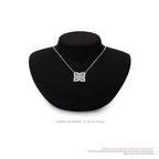 Microfiber Jewelry Bust Display Necklace Pendant Microfiber Jewelry Necklace Display Stand for Showcase(Black) - color: Black