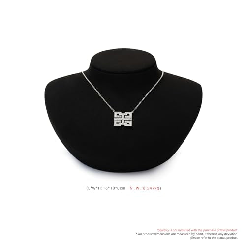 Oirlv Microfiber Necklace Bust Display Stand, Jewelry Holder for Pendants & Chains, Part of a Complete Jewelry Display Set - style: TT16506