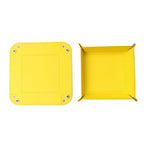 siduater Valet Tray Desktop Storage Organizer – Vegan Leather Catchall Tray Bedside Vanity Tray Nightstand Caddy Holder for Remote Controller, Watch, Keys, Phone, Wallet, Coin, Jewelry, Yellow - color: Yellow