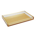 Tizo Design Elegant Lucite Tray, 12" x 8" Acrylic, Multiple Colors Available (Gold) - color: Gold
