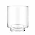 CYS EXCEL 5.5" x 4.5" Clear Glass Hurricane Candle Holder Vase – Cylinder Vase for Pillar & Floating Candles, Wedding Centerpieces & Home Décor - size: H-5.5" D-4.5"