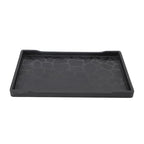 Decorative Tray, Modern Minimalist Tray for Bathroom (Black)