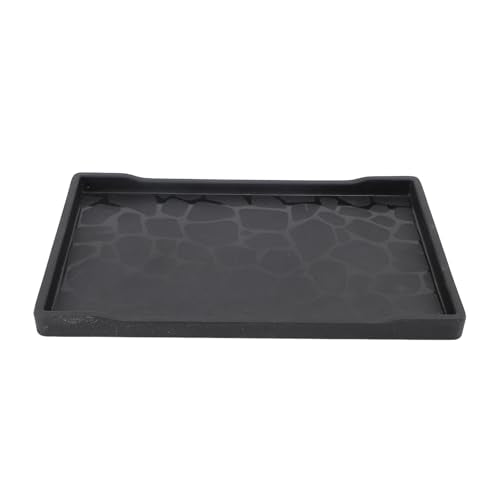 Decorative Tray, Modern Minimalist Tray for Bathroom (Black)