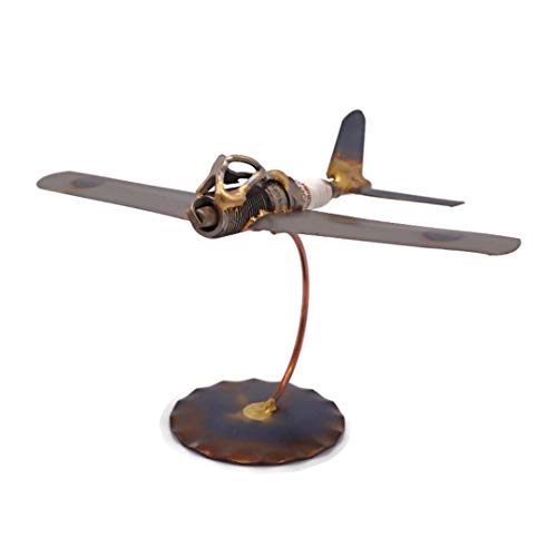Zero Collectible Handmade Metal Art Figurine, Desk Accessories, Trophy, Boss Gift, Home Office Décor, Aircraft - style: Zero
