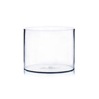 WGV Cylinder Vase, Width 10", Height 8", Clear Wide Large Diameter Flower Glassware, Floral Container, Planter Terrarium for Wedding Party Event, Home Accent Decor, 1 Piece - size: 10"x8"H