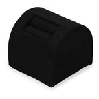 Microfiber Jewelry Ring Display Stand Rings Display Organizer Stand (Black, Low) - size: 1.57" x 1.57" x 1.38"