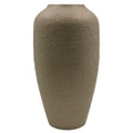 Hosley 11 in High Brown Metal Vase, Ideal for Dried Flowers Gift for Floral Arrangements Wedding Home Spa Votive Candle Gardens - color: Brown