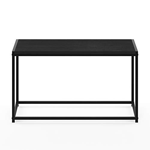 FURINNO Camnus Modern Living Coffee Table, Americano, 15.74 in x 30 in x 17.51 in - color: Americano, size: Rectangular Metal Frame