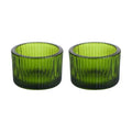 2 Pcs Glass Tealight Candle Holder Clear Tea Light Candle Cups Votive Candles Holders Containers Floating Candles Holders Dining Table Candle Holder Wedding Table Centerpieces Green - color: Green