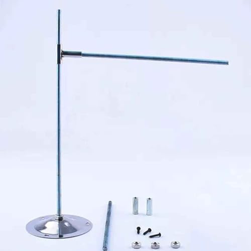 iDili Adjustable Clay Sculpture Armature Stand - Heavy-Duty Fixation Bracket w/Reinforced Nuts & Screws for Clay Modeling, Figure Crafting, Pottery Support DIY Hand Sculpture (Stand with Base)
