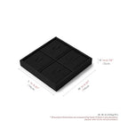 Oirlv Microfiber 4 Slots Jewelry Ring Display Tray Modular Customizable Jewelry Organizer Tray - style: P13701