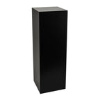 shopPOPdisplays Black Laminate Display Pedestal - Fully Assembled - Museum-Quality for Sculptures, Retail Displays, Trophies with Matte Finish - 200 lb. Capacity (18" W x 18" L x 24" H) - size: 18" W x 18" L x 24" H