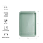KitchenAid Nonstick Swiss Engineered Aluminized Steel Baking Sheet, Dishwasher Safe, 9 x 13 Inch, Cardamom - color: Cardamom, size: 9 x 13 Inch