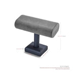 Oirlv Premium Leather Watch Stand for Men T-bar Watch Display Stand for Watches Bracelet Holder Jewelry Display Stand (Dark Grey) - color: Grey