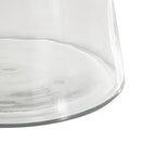 Deco 79 Glass Decorative Vase Cone Shaped Centerpiece Vase, Flower Vase for Home Decoration 9" x 9" x 12", Clear - size: 9" x 9" x 12"