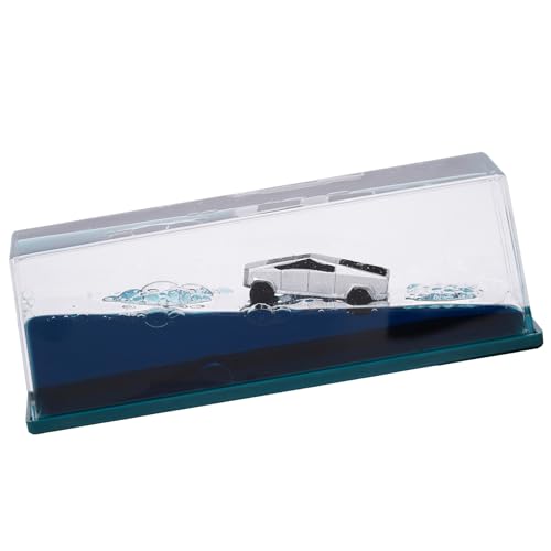 Honsheng Unsinkable Truck Pickup Car Toy Model Acrylic Paperweight Desk Decorations Liquid Wave Cruise Ship Fluid Drift Bottle Boat in a Box Toys - size: Small