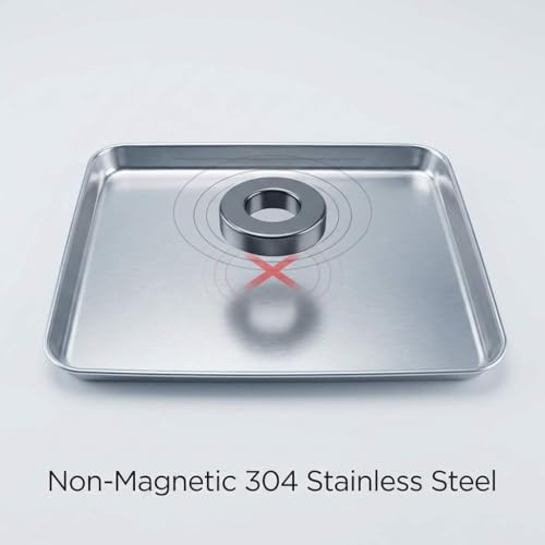 QWORK Stainless Steel Instrument Tray, Utility Tray Tool Organizer Trays for Lab Instruments,12 3/16 x 9 7/16 x 1 5/16 inch, 2 Pack - color: 2 Pack, size: 12 3/16" x 9 7/16" x 1"
