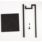 Polmart Countertop Adjustable Display Stand Stand for Purses/Handbags, Wreaths, Wigs, Hats and Crafts (Single-Arm, Black) - color: Black