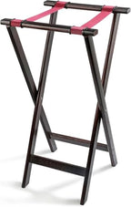 New Star Foodservice 20021 Mahogany Finish Solid Birchwood Tray Stand, 31-Inch, Brown - size: 38"