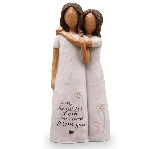Gifts for Mom, Mom Gifts from Daughters, Sculpted Hand-Painted Figurine (deep Skin Tones) - color: Deep Skin Tones