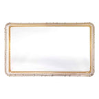 Nicole Miller - Vanity Tray, Glass Countertop Accessories, Dorm Room Essentials (Louise Collection, Clear) - size: 40" x 28" x 5"
