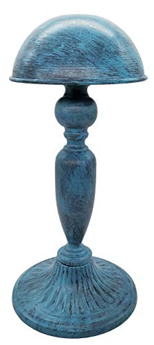 Owlgift Vintage Dome Shape Design Removable Metal Hat Rack/Cap/Wig Storage Holder Display Stand,Turquoise - color: Turquoise