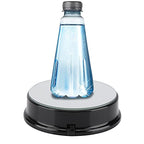 Pedestal Display With Light,Semme Display Base, Display Stand for Crystals Glass Art Figurine Merchandise, Lighted Seven Color Changing Lights Display Holder 3 AAA Batteries