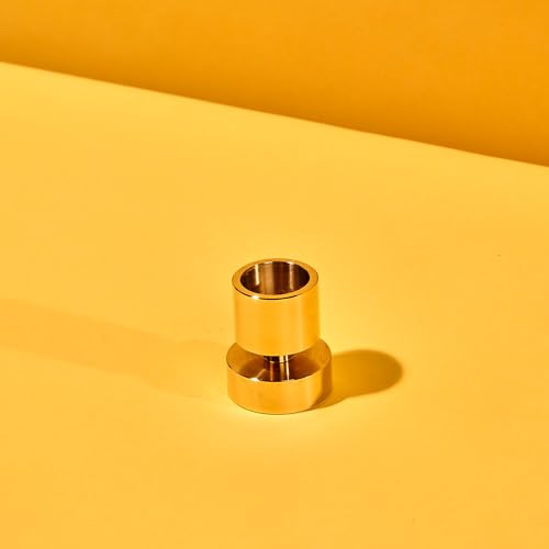 Solid Brass Taper Candle Holder - Elegant & Sturdy Design | Fits Standard 7/8" Taper Candles | Dimensions: 1.60" x 1.30"