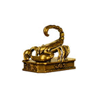 CHOVY Scorpio – Scorpion Zodiac Brass Sculpture – Handmade Solid Retro Collectible, Mystical Desk Decor for Astrology & Horoscope Fans - style: Scorpio