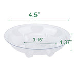 6 Pack Heavy Duty Clear Plastic Plant Saucer Sturdy Pot Tray Plant Trays Drip Trays for pots,Plate Water Catcher,Flower Pot Saucer Water Drainage Tray Floor Protector (4.5 inch) - size: 4.5 inch