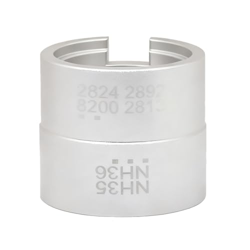 Watch Movement Holder, Double-Sided Repair Mount, Small Size Clock Stand Lightweight Travel, Metal Material Sturdy Stable Design, Watch Accessory Professional Collectible Display - color: Silver