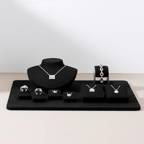 Oirlv Gold Metal & Microfiber Bracelet Display Stand, Luxury Jewelry Holder, Part of a Complete Jewelry Display Set - style: TT16505